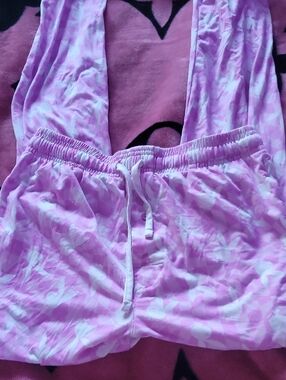 Pink and White Playboy Pj Pants